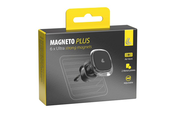Magneto Plus LAMP magnetiline telefonihoidik õhutusava külge