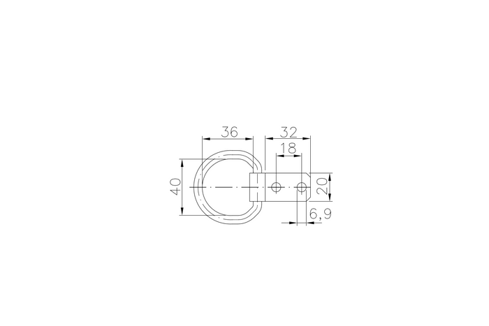 Põrandahoidik koorma kinnitamiseks ZBF-50-1 Winterhoffi vahetus