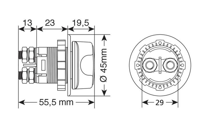 Aku lahtiühendaja 12-32V LAMP Ext-11