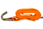 Nelja UNITRAILER 2m/25mm/1t oranži transpordirihma komplekt pingutiga