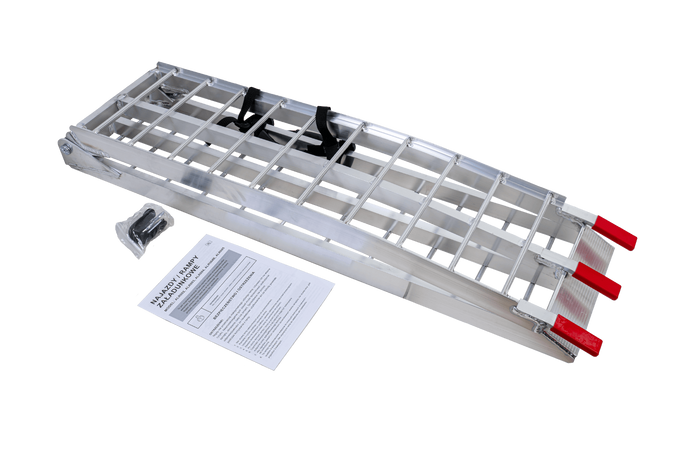 UNITRAILER ALR002 kokkupandav alumiiniumist haagise kaldtee 221cm 340kg rihmaga