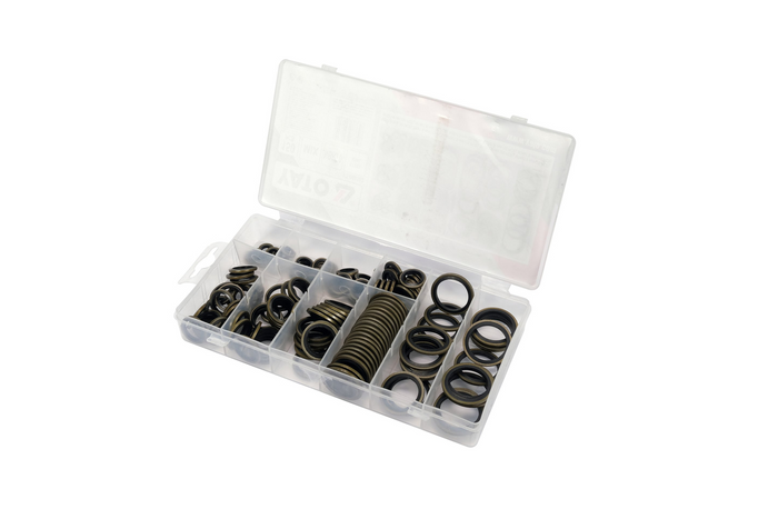 Metall-kummist seibide komplekt YATO YT-068582 suuruste segu 150 tükki