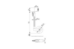 Tõukeratas klambriga, malmist klamber KNOTT TK48+B48C6, gofreeritud toru, 300kg, 48mm, 700-940mm