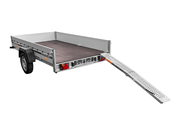 UNITRAILER ALR004B kokkupandav terasest pealesõidutramp haagisele 190cm 200kg