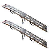UNITRAILER ALR003 kokkupandavad alumiiniumist haagissuvilate kaldteed 221cm 680kg koos rihma ja toega, 2 tk komplekt